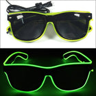 LED-Leuchtbrille – Neon Partybrille mit EL-Wire | Leuchtende Glow-Brille für Festivals, Halloween, Cosplay & Partys