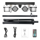 Fieryzeal 60W RGBW LED PAR-Scheinwerfer – DMX Bühnenlicht mit Halterung für DJ, Disco, Hochzeit & Konzert