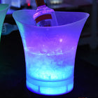 5-Liter LED-Eiskübel für Champagner und Bier – leuchtet in 4 Farben, aus robustem Kunststoff