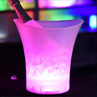 5-Liter LED-Eiskübel für Champagner und Bier – leuchtet in 4 Farben, aus robustem Kunststoff