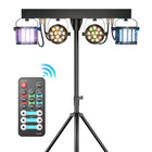 Fieryzeal 60W RGBW LED PAR-Scheinwerfer – DMX Bühnenlicht mit Halterung für DJ, Disco, Hochzeit & Konzert