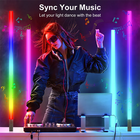 App-gesteuerte RGB Eck-Stehlampe mit Musiksteuerung, dimmbar, für Party, Hochzeit, Feiertage & Event-Dekoration