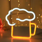 Bier-LED-Neonlicht, USB- oder batteriebetrieben – für Hobbyraum, Gaming-Zimmer, Hochzeiten, Bars, Geburtstage