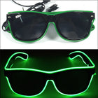 LED-Leuchtbrille – Neon Partybrille mit EL-Wire | Leuchtende Glow-Brille für Festivals, Halloween, Cosplay & Partys