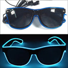 LED-Leuchtbrille – Neon Partybrille mit EL-Wire | Leuchtende Glow-Brille für Festivals, Halloween, Cosplay & Partys
