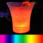 5-Liter LED-Eiskübel für Champagner und Bier – leuchtet in 4 Farben, aus robustem Kunststoff