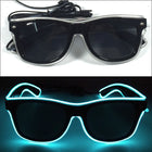 LED-Leuchtbrille – Neon Partybrille mit EL-Wire | Leuchtende Glow-Brille für Festivals, Halloween, Cosplay & Partys