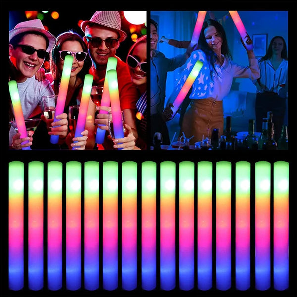 LED Leuchtstäbe 15/30 Stück – Bunte Glow Sticks für Party, Weihnachten, Geburtstag & Hochzeit
