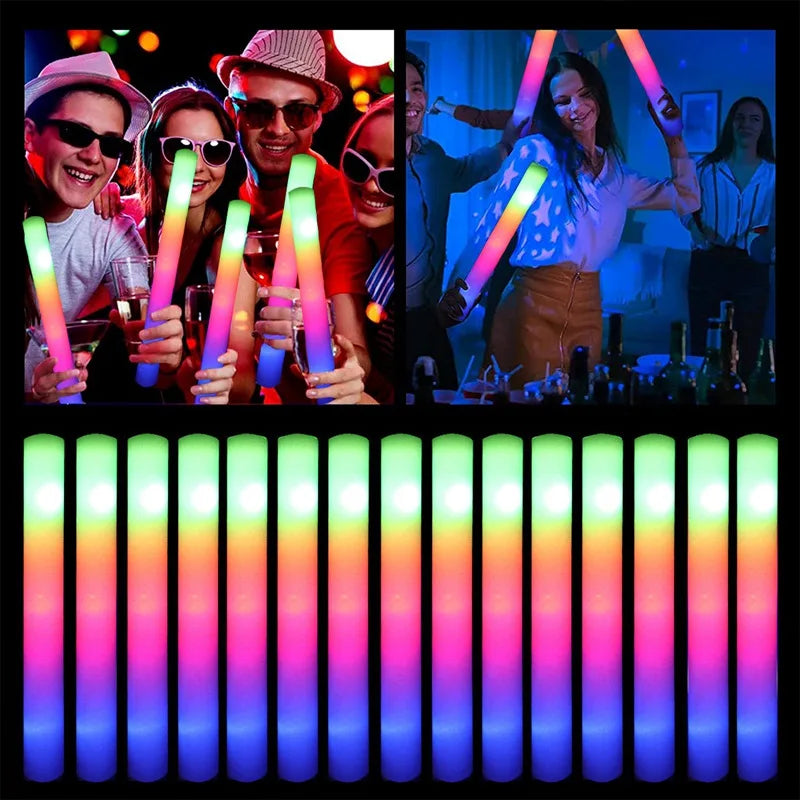 LED Leuchtstäbe 15/30 Stück – Bunte Glow Sticks für Party, Weihnachten, Geburtstag & Hochzeit