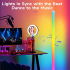 App-gesteuerte RGB Eck-Stehlampe mit Musiksteuerung, dimmbar, für Party, Hochzeit, Feiertage & Event-Dekoration