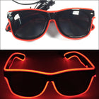LED-Leuchtbrille – Neon Partybrille mit EL-Wire | Leuchtende Glow-Brille für Festivals, Halloween, Cosplay & Partys