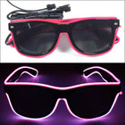 LED-Leuchtbrille – Neon Partybrille mit EL-Wire | Leuchtende Glow-Brille für Festivals, Halloween, Cosplay & Partys
